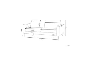 Savalen Soffa 3 Sits - Svart - Möbler - Soffa - 3 sits soffa
