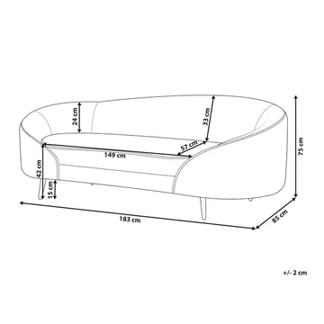 3-sits soffa Savar - Beige, svart - Möbler - Soffa - 3 sits soffa