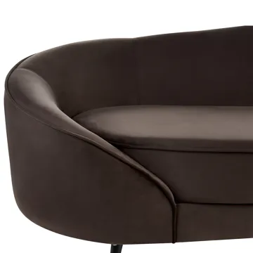 3-sits soffa Savar - Mörkbrun - Möbler - Soffa - Sammetssoffa