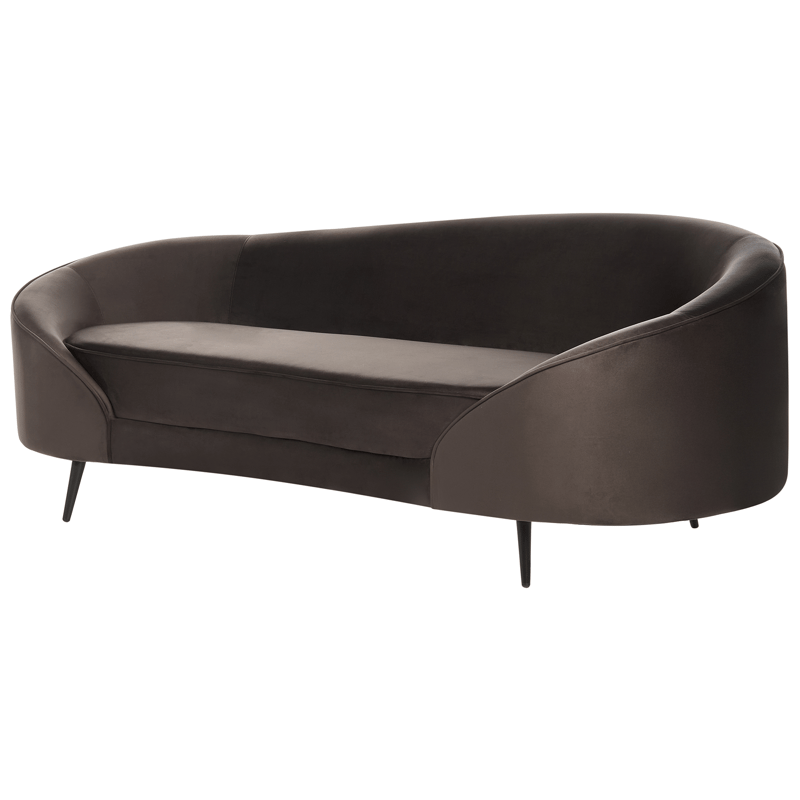 3-sits soffa Savar - Mörkbrun - Möbler - Soffa - Sammetssoffa
