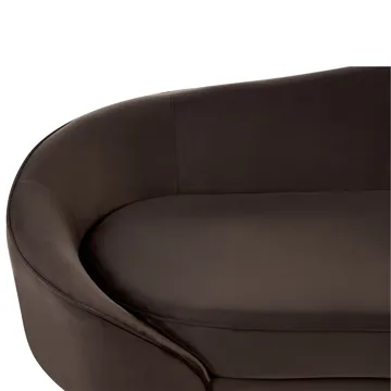 3-sits soffa Savar - Mörkbrun - Möbler - Soffa - Sammetssoffa