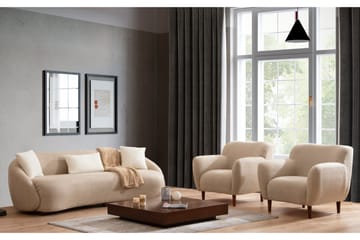 Scone Soffa 3-sits - Brun|Bouclé - Möbler - Soffa - 3 sits soffa