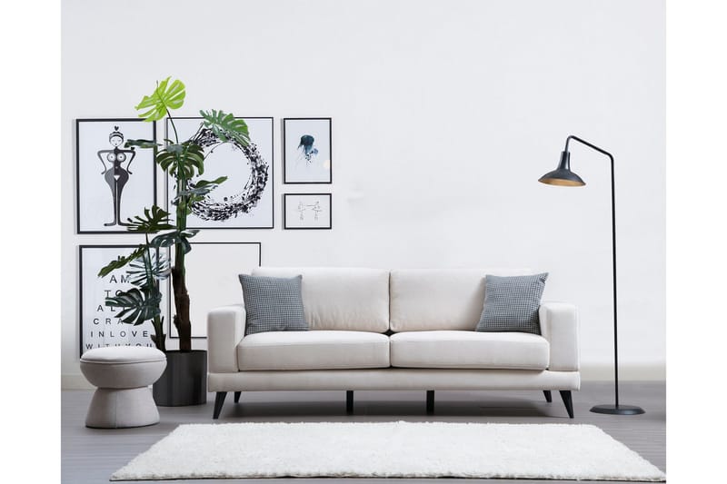 Selder 3-sits Soffa - Beige/Svart - Möbler - Soffa - 3 sits soffa