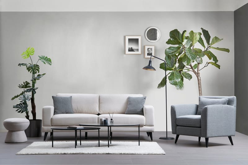 Selder 3-sits Soffa - Beige/Svart - Möbler - Soffa - 3 sits soffa