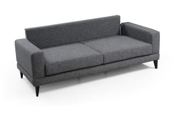 Selder Bäddbar Djup Bäddsoffa i Tyg - Grå - Möbler - Soffa - Bäddsoffa - 3 sits bäddsoffa