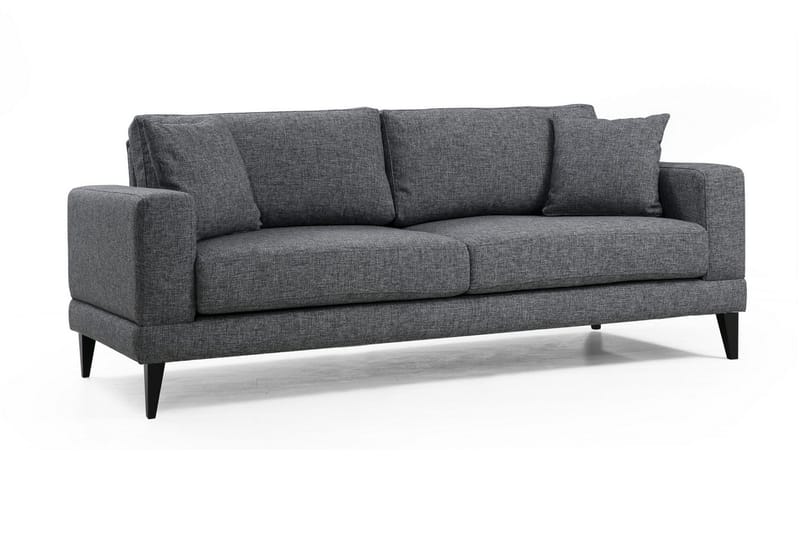 Selder Bäddbar Djup Bäddsoffa i Tyg - Grå - Möbler - Soffa - Bäddsoffa - 3 sits bäddsoffa