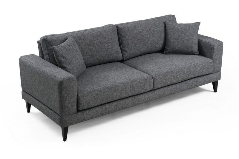 Selder Bäddbar Djup Bäddsoffa i Tyg - Grå - Möbler - Soffa - Bäddsoffa - 3 sits bäddsoffa