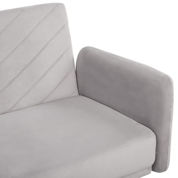 3-sits soffa Senja - Grå, mörkt trä - Möbler - Soffa - Sammetssoffa