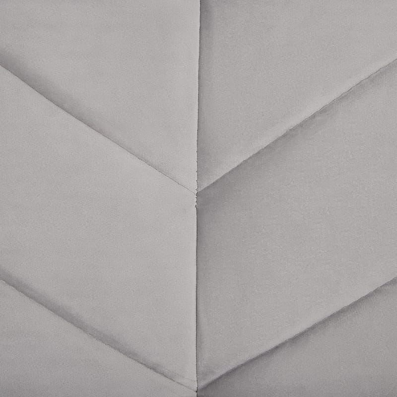 3-sits soffa Senja - Grå, mörkt trä - Möbler - Soffa - Sammetssoffa