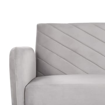 3-sits soffa Senja - Grå, mörkt trä - Möbler - Soffa - Sammetssoffa