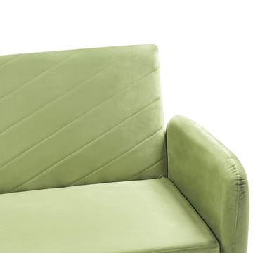 3-sits soffa Senja - Grönt, mörkt trä - Möbler - Soffa - Sammetssoffa