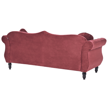 3-sits soffa Skien - Mörkröd - Möbler - Soffa - Sammetssoffa