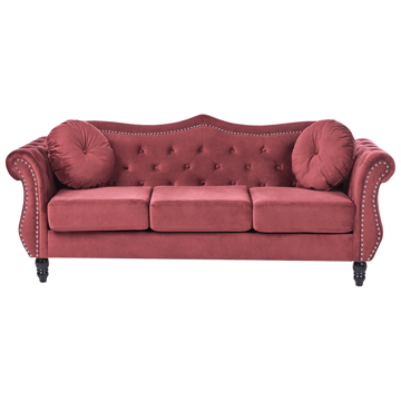 3-sits soffa Skien - Mörkröd - Möbler - Soffa - Sammetssoffa