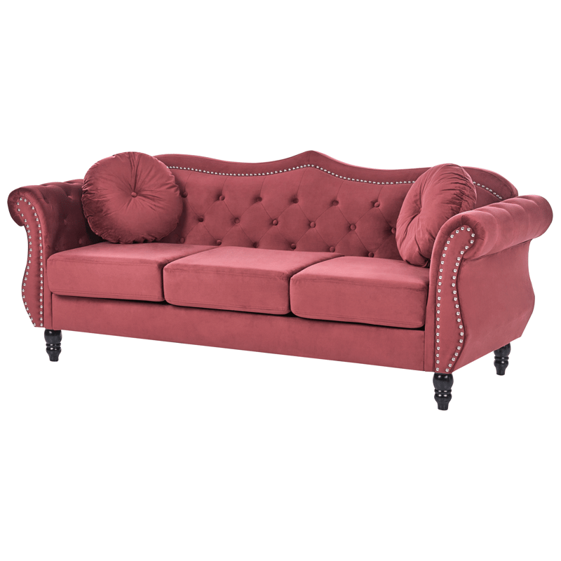 3-sits soffa Skien - Mörkröd - Möbler - Soffa - Sammetssoffa