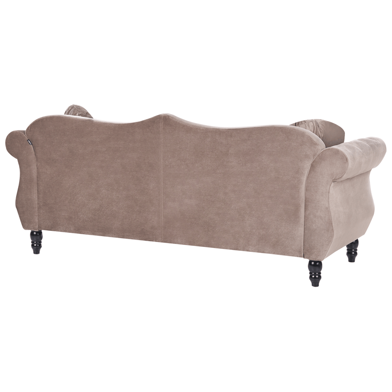 3-sits soffa Skien - Taupe - Möbler - Soffa - Sammetssoffa