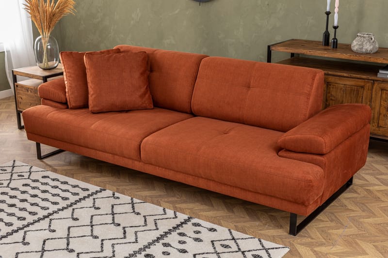 Soffa 3-sits Caboolture - Orange - 3 sits soffa