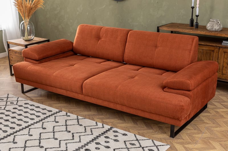 Soffa 3-sits Caboolture - Orange - 3 sits soffa