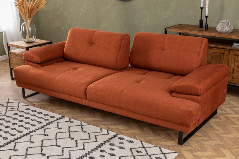 Soffa 3-sits Caboolture - Orange - 3 sits soffa