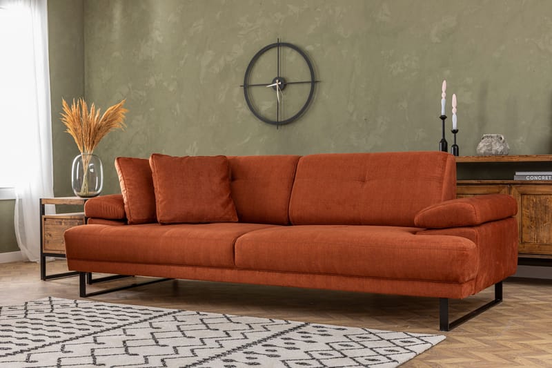 Soffa 3-sits Caboolture - Orange - 3 sits soffa