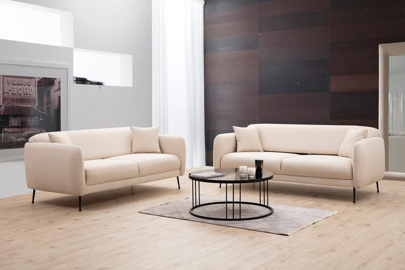 Soffa 3-sits Holdsworth - Beige - 3 sits soffa