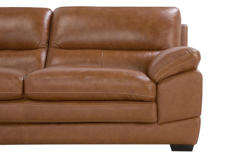 Soffa 3 Sits Horten - Brun - Möbler - Soffa - 3 sits soffa