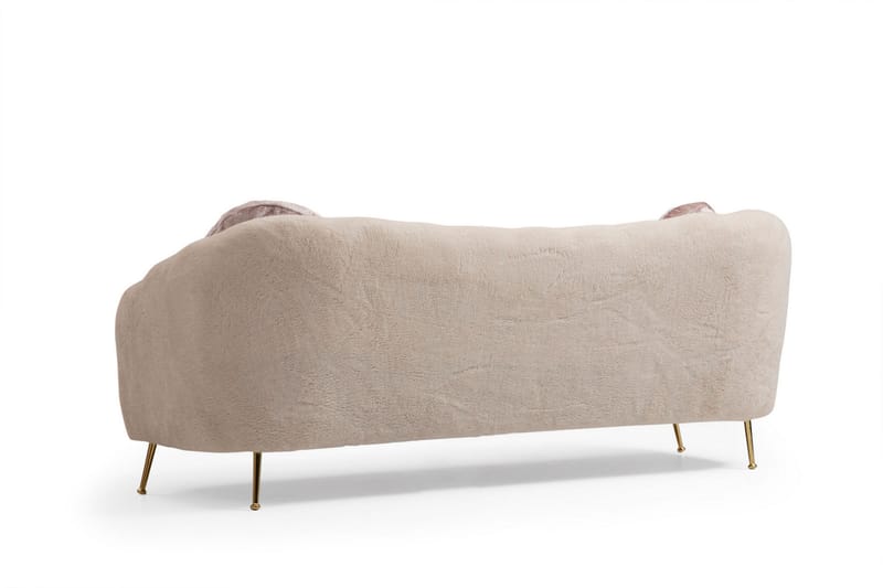 Soffa 3-sits Moe - Beige - 3 sits soffa