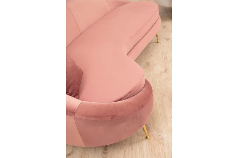 Soffa 3-sits Redcliffe - Rosa - Möbler - Soffa - 3 sits soffa