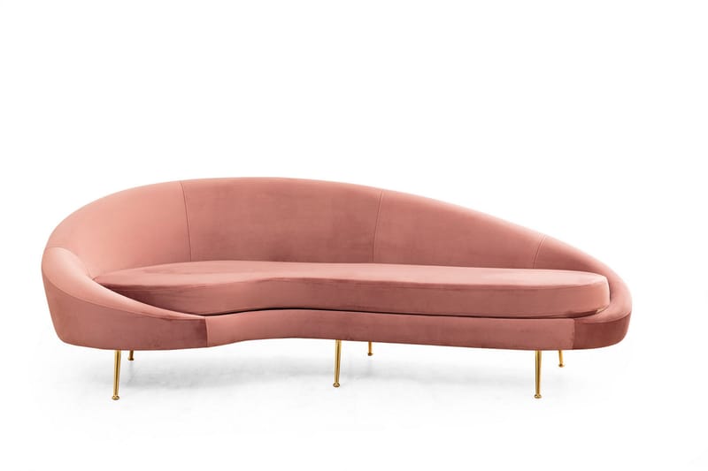 Soffa 3-sits Redcliffe - Rosa - Möbler - Soffa - 3 sits soffa