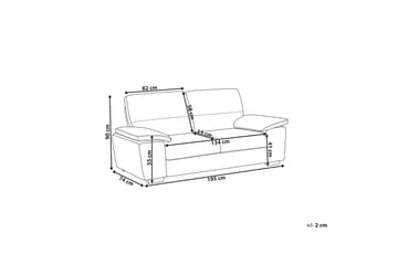 Soffa 3 Sits Vogar - Beige|Vit - Möbler - Soffa - 3 sits soffa