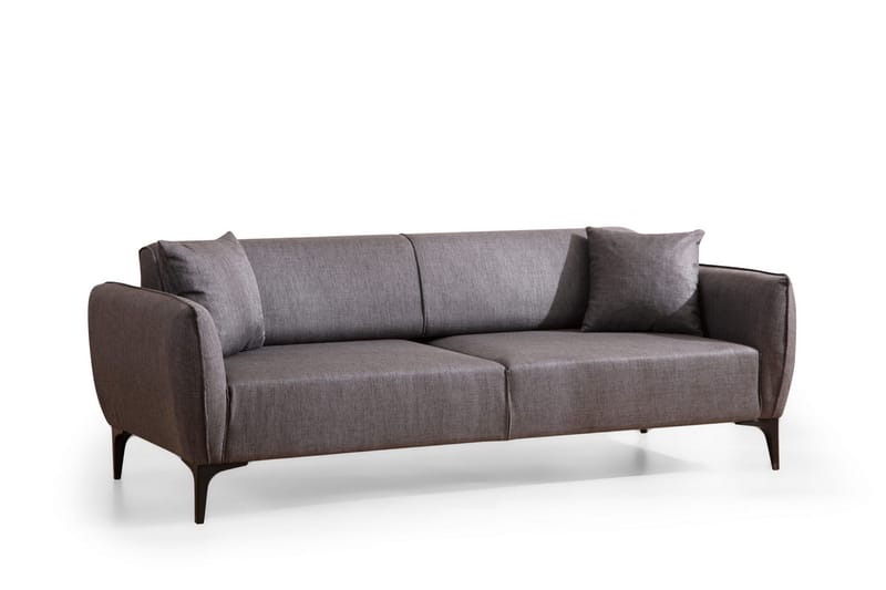 Soffa 3-sits Wangaratta - Mörkgrå - Möbler - Soffa - 3 sits soffa