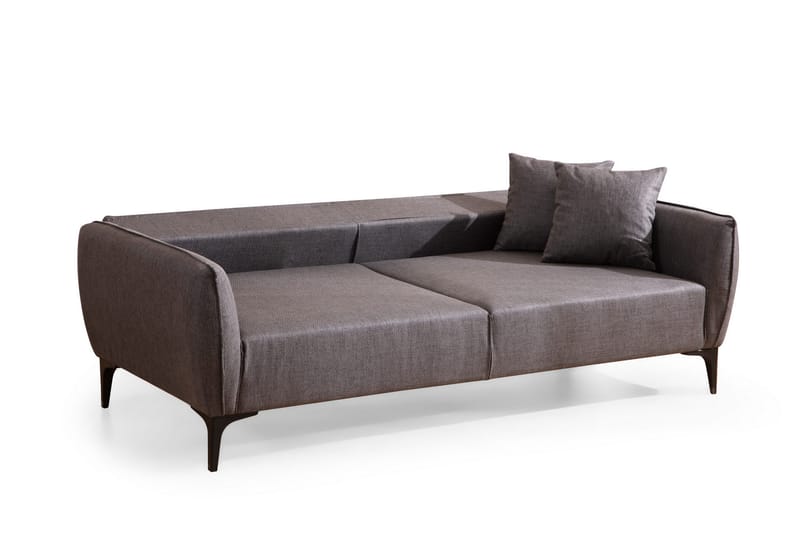 Soffa 3-sits Wangaratta - Mörkgrå - Möbler - Soffa - 3 sits soffa