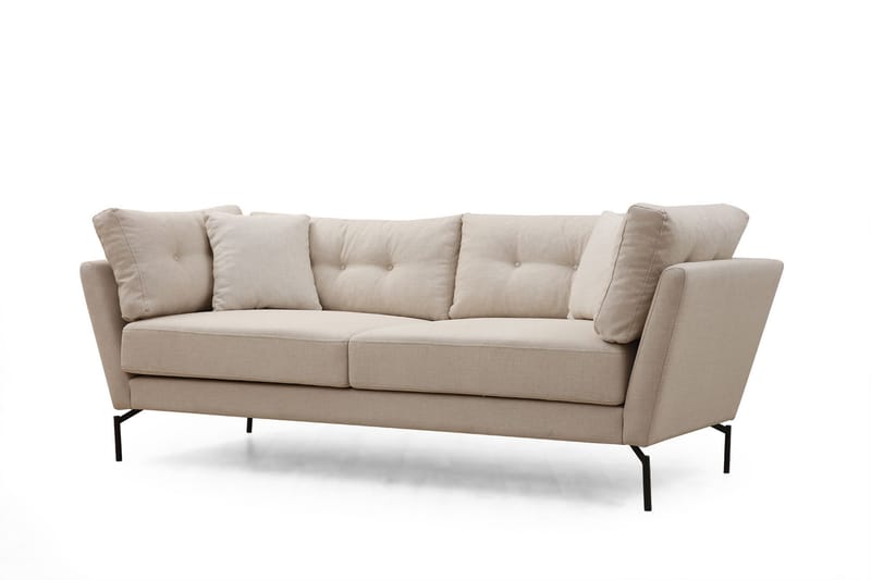 Soffa 3-sits Yass - Beige - Möbler - Soffa - 3 sits soffa