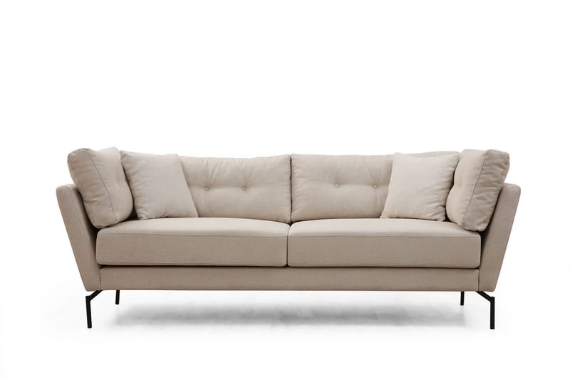 Soffa 3-sits Yass - Beige - Möbler - Soffa - 3 sits soffa