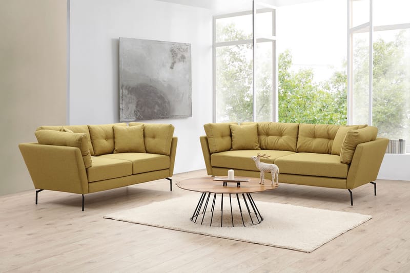Soffa 3-sits Yass - Grön - Möbler - Soffa - 3 sits soffa