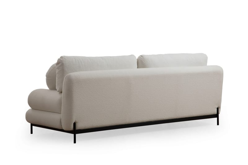 Soffa Levonto 3-sits - Vit - 3 sits soffa