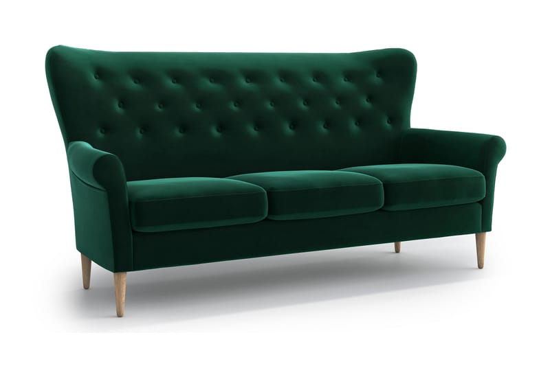 Soffa Loanne 3-sits - Grön - Möbler - Soffa - 3 sits soffa