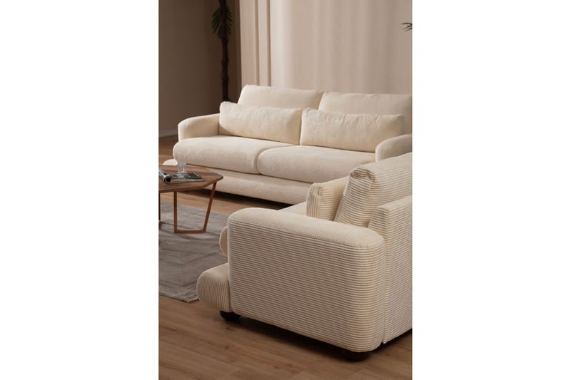 Soffa Maddington 3-sits - Beige - 3 sits soffa