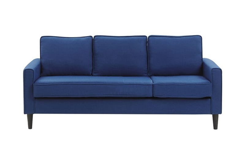 Soffa Ralphell med Fotpall - Blå - Möbler - Soffa - 3 sits soffa