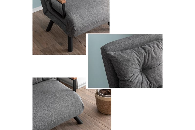 Soffa Sidenia - Antracit - Möbler - Soffa - 3 sits soffa