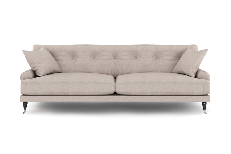 Soffa Webber 3-sits - Beige|Krom - Möbler - Soffa - Howardsoffa