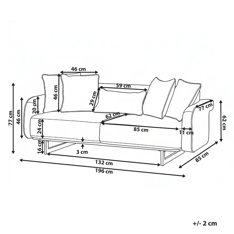 3-sits soffa Svanek - Off-White - Möbler - Soffa - 3 sits soffa