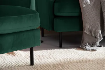 Teodin Sammetssoffa 3-sits - Grön - Möbler - Soffa - 3 sits soffa