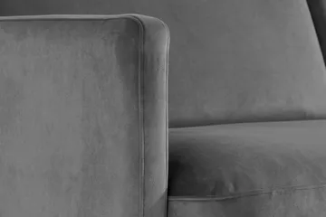 Teodin Sammetssoffa 3-sits - Ljusgrå - Möbler - Soffa - 3 sits soffa