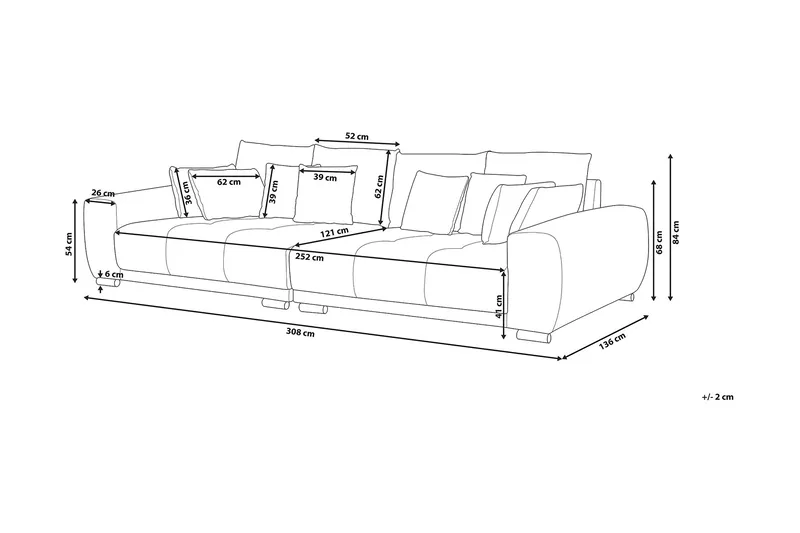 Torpo Soffa 3 Sits - Grå - Möbler - Soffa - 3 sits soffa