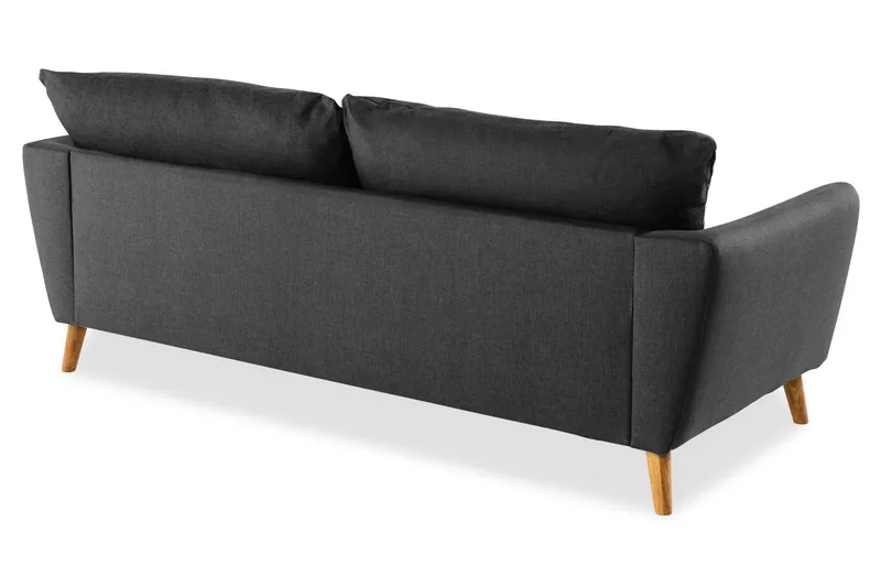 Trend 3-sits Tygsoffa - Svart - Möbler - Soffa - 3 sits soffa