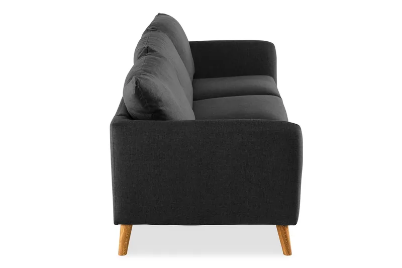 Trend 3-sits Tygsoffa - Svart - Möbler - Soffa - 3 sits soffa