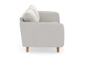 Trend Lyx 3-sits Sammetssoffa - Krämvit - Möbler - Soffa - Sammetssoffa