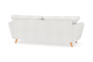 Trend Lyx 3-sits Soffa i Bouclé - Vit - Möbler - Soffa - 3 sits soffa