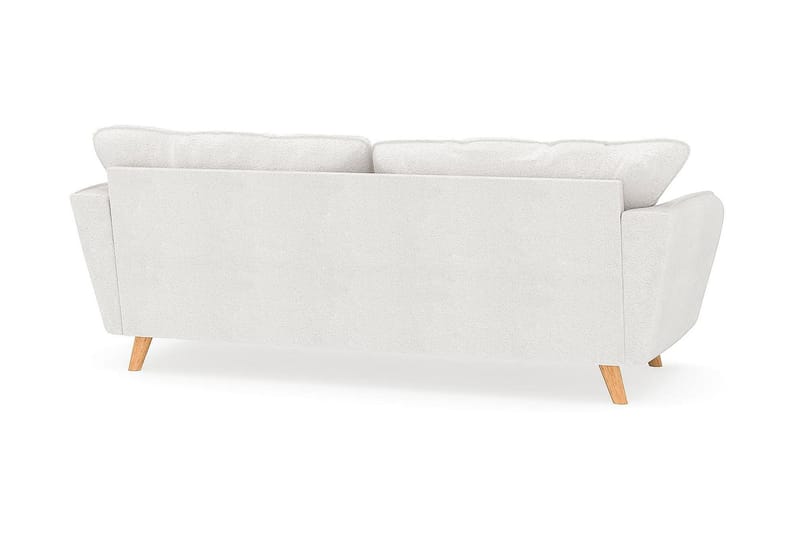 Trend Lyx 3-sits Soffa i Bouclé - Vit - Möbler - Soffa - 3 sits soffa