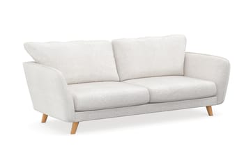 Trend Lyx 3-sits Soffa i Bouclé - Vit - Möbler - Soffa - 3 sits soffa